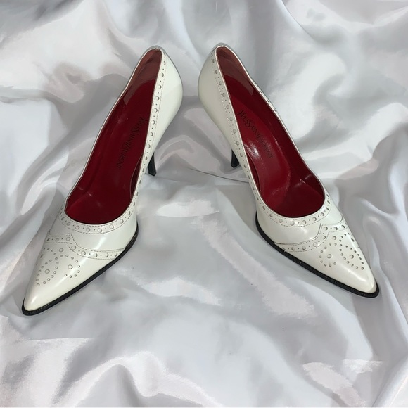 SAINT LAURENT size 9M reinterpreted spectactor PUMPS - Picture 10 of 14